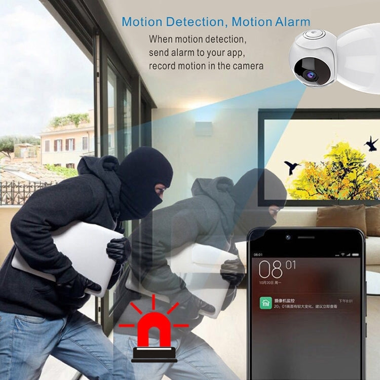720P HD 1.0 MP Wireless IP Camera, Support Infrared Night Vision / Motion Detection / APP Control, EU Plug, 720P 720P HD 1.0 MP Wireless IP Camera, Support Infrared Night Vision / Motion Detection / APP Control, EU Plug, 720P